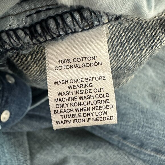 Loft Boyfriend Button Fly Women's size 14 Dark Wash Blue Denim jeans - Picture 4 of 5